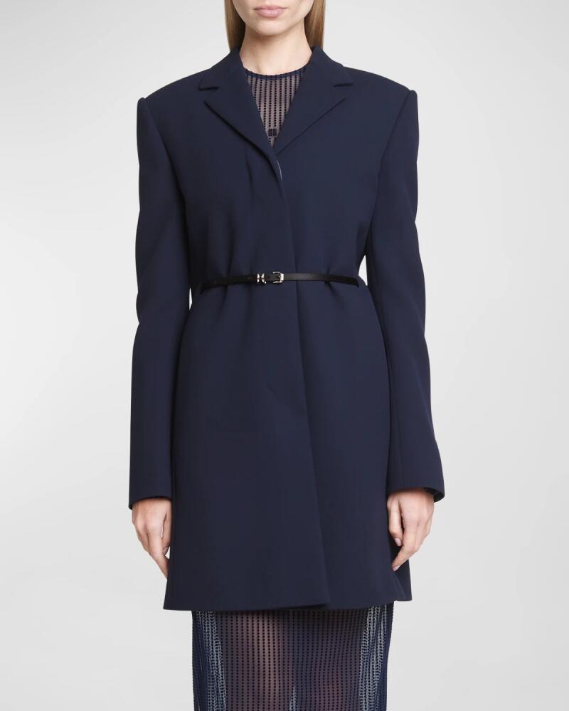 Givenchy Belted Virgin Wool Coat Cover