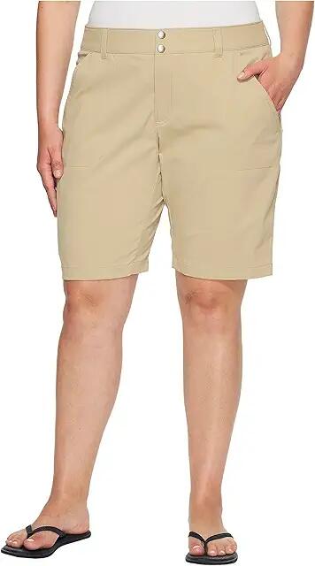 Columbia Plus Size Saturday Trail Long Short (British Tan) Women's Shorts Cover