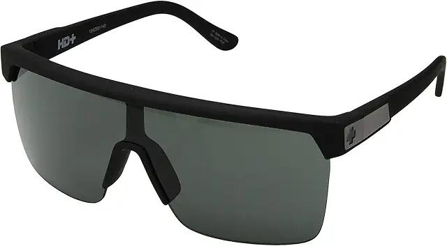 Spy Optic Flynn 5050 Shield Sunglasses (Soft Matte Black/HD Plus Gray Green) Fashion Sunglasses Cover