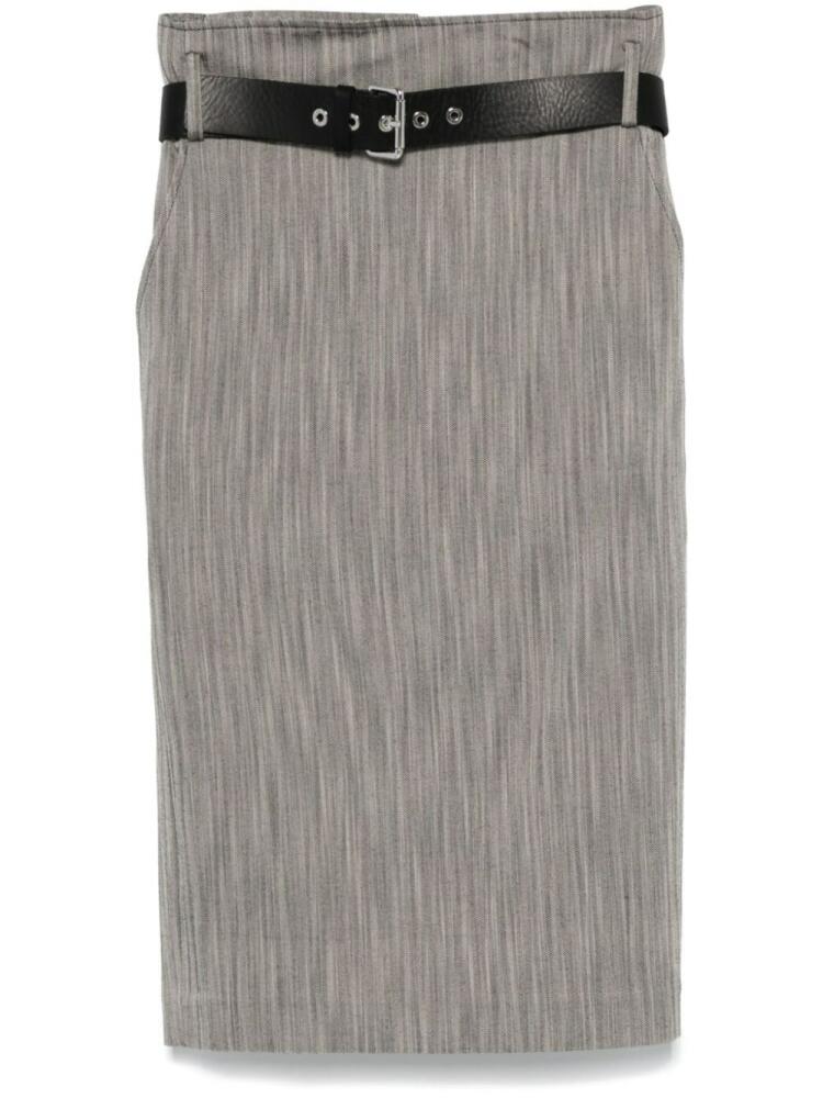 Tela herringbone midi skirt - Neutrals Cover