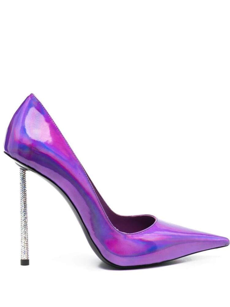 Le Silla Bella 120mm patent-leather pumps - Purple Cover