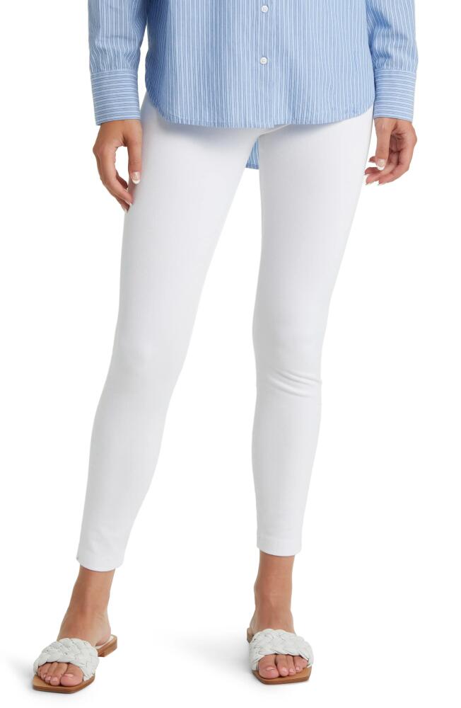 Lyssé High Waist Denim Leggings in White Cover