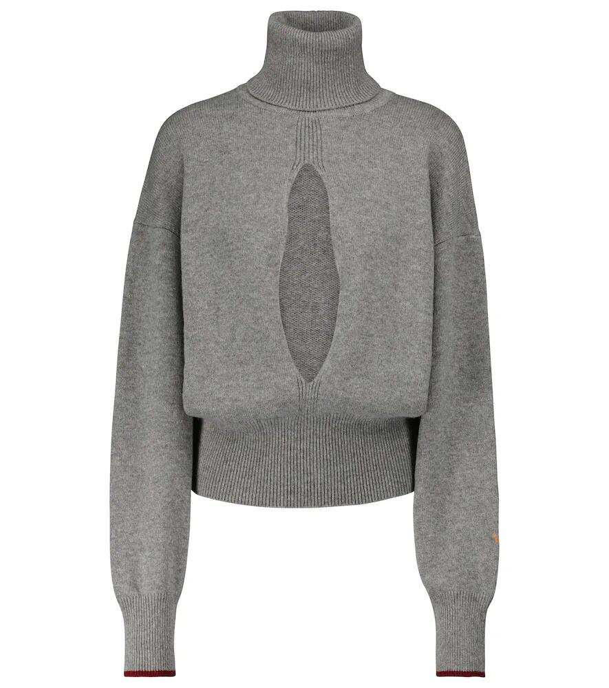 Victoria Beckham Cutout cashmere-blend knit sweater Cover