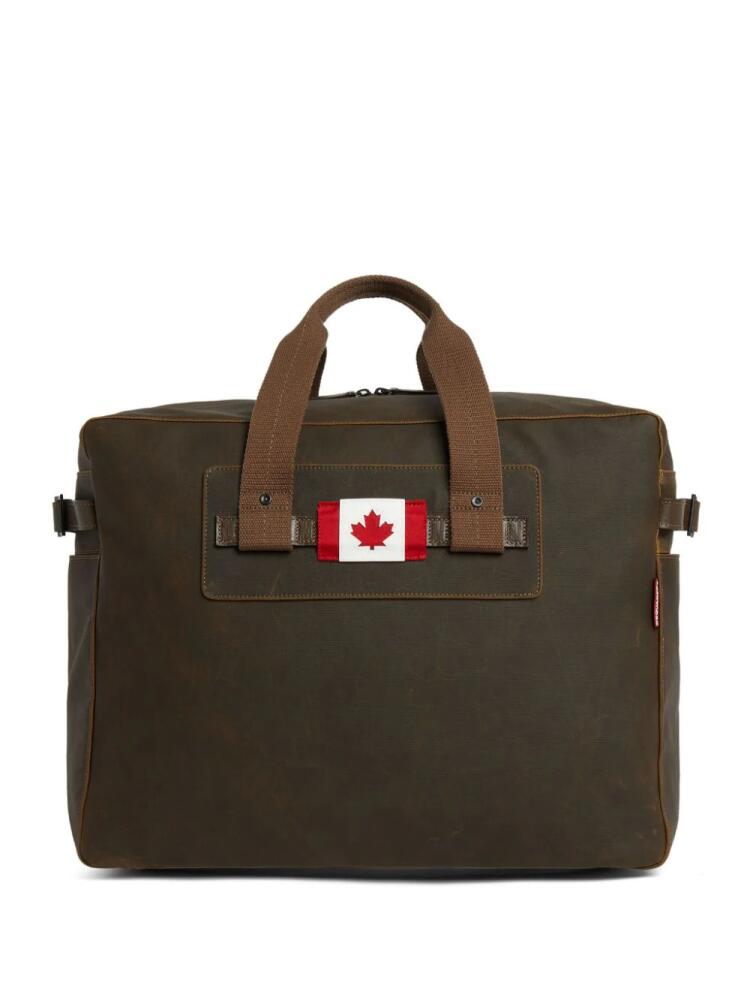 DSQUARED2 Canada-flag duffle bag - Green Cover