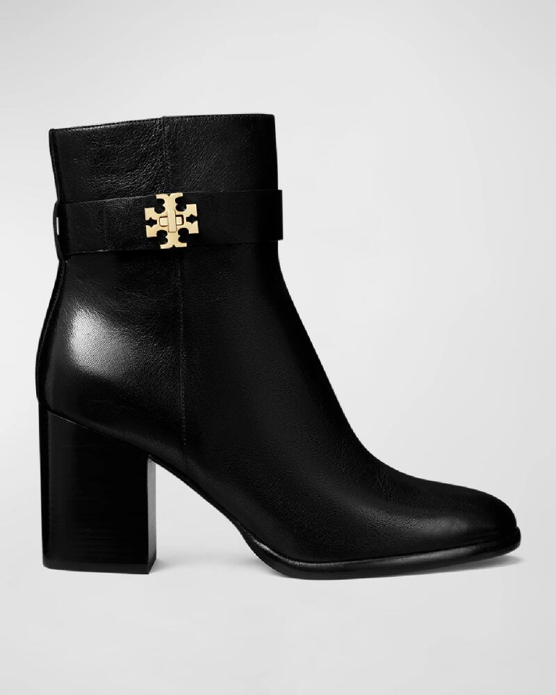 Tory Burch T-Lock Heeled Leather Ankle Boots Cover