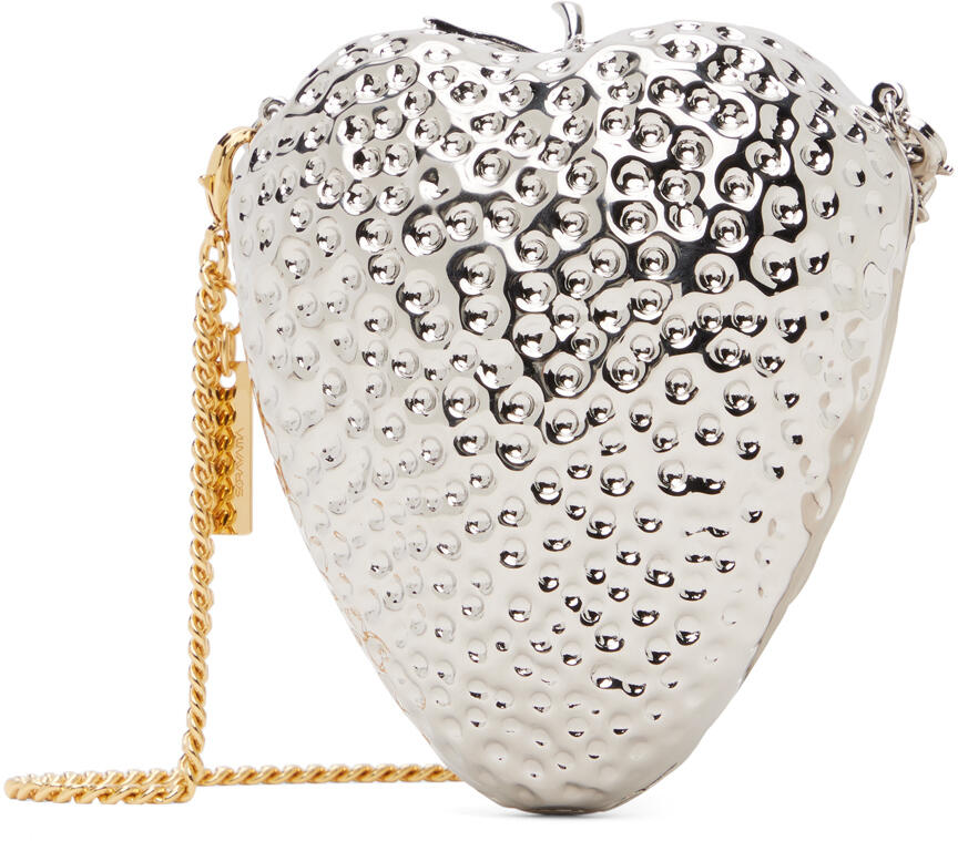 Stella McCartney Silver Strawberry-Shaped Clutch Cover