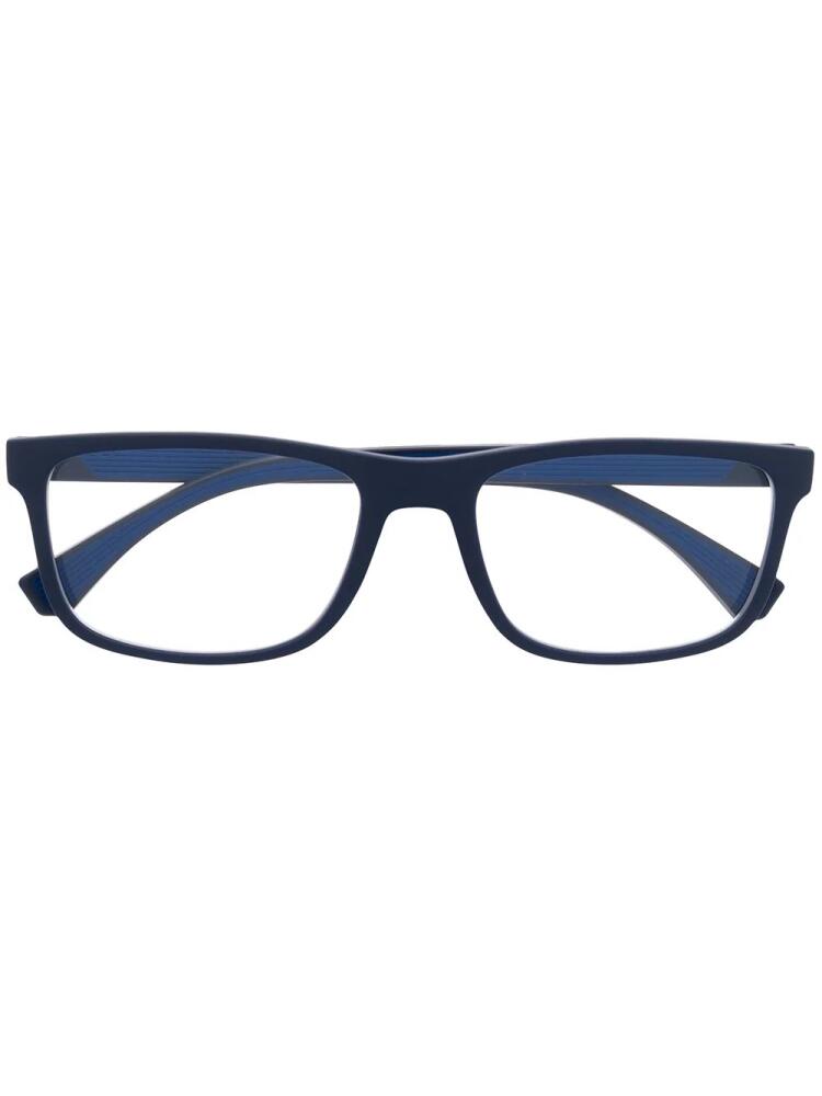 Emporio Armani square frames glasses - Blue Cover