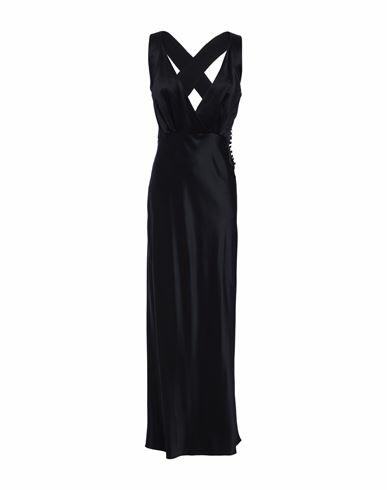 Khaite Woman Maxi dress Black Silk Cover