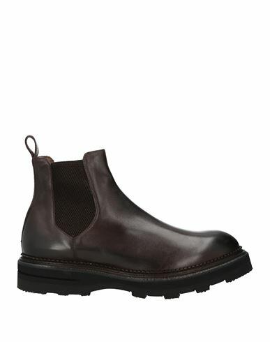 Jp/david Man Ankle boots Dark brown Leather Cover