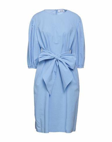 Niū Woman Midi dress Sky blue Cotton Cover