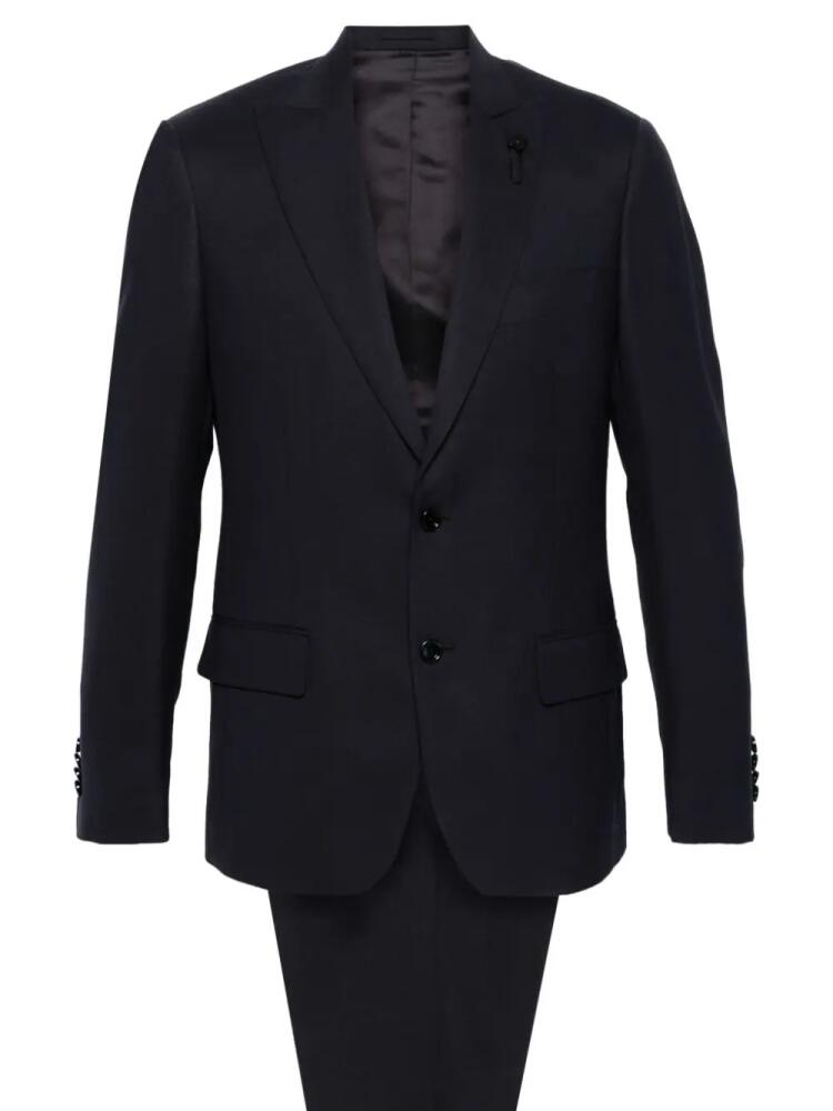 Lardini single-breasted wool suit - Blue Cover