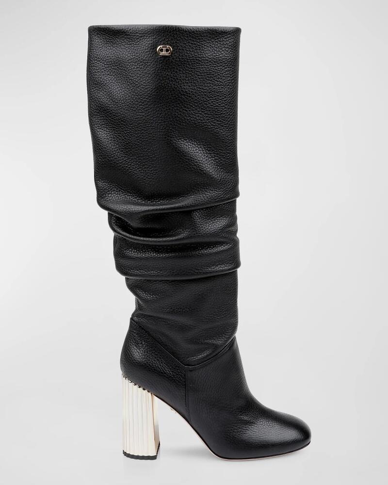 DEE OCLEPPO Bethany Slouchy Leather Knee Boots Cover