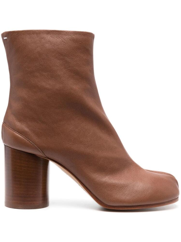 Maison Margiela Tabi 80mm leather ankle boots - Brown Cover