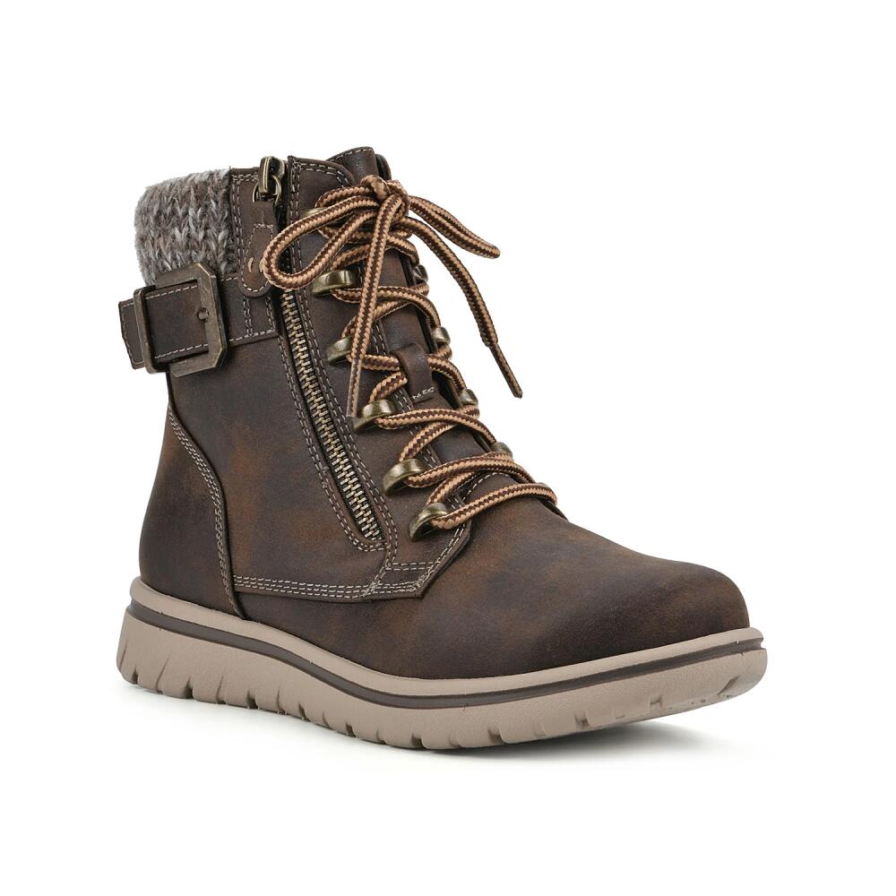 Cliffs by White Mountain Hearten Hiker Bootie | Women's | Dark Brown Cover