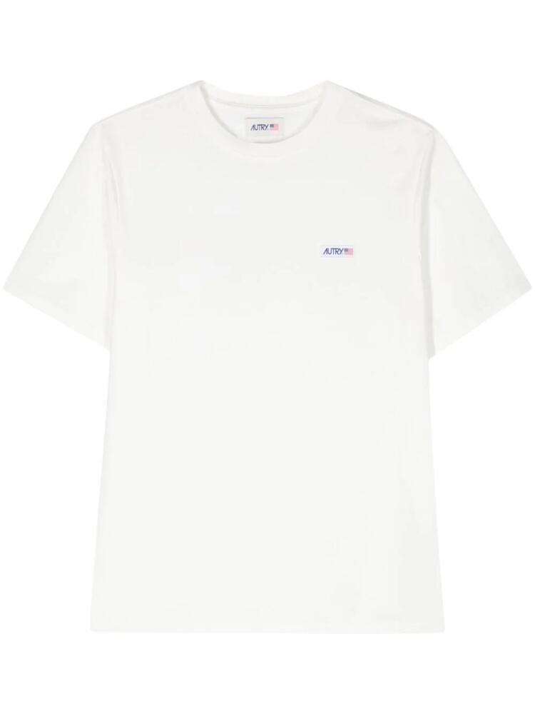 Autry logo-patch cotton T-shirt - White Cover