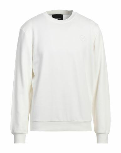 John Richmond Man Sweatshirt Off white Cotton, Polyester Cover