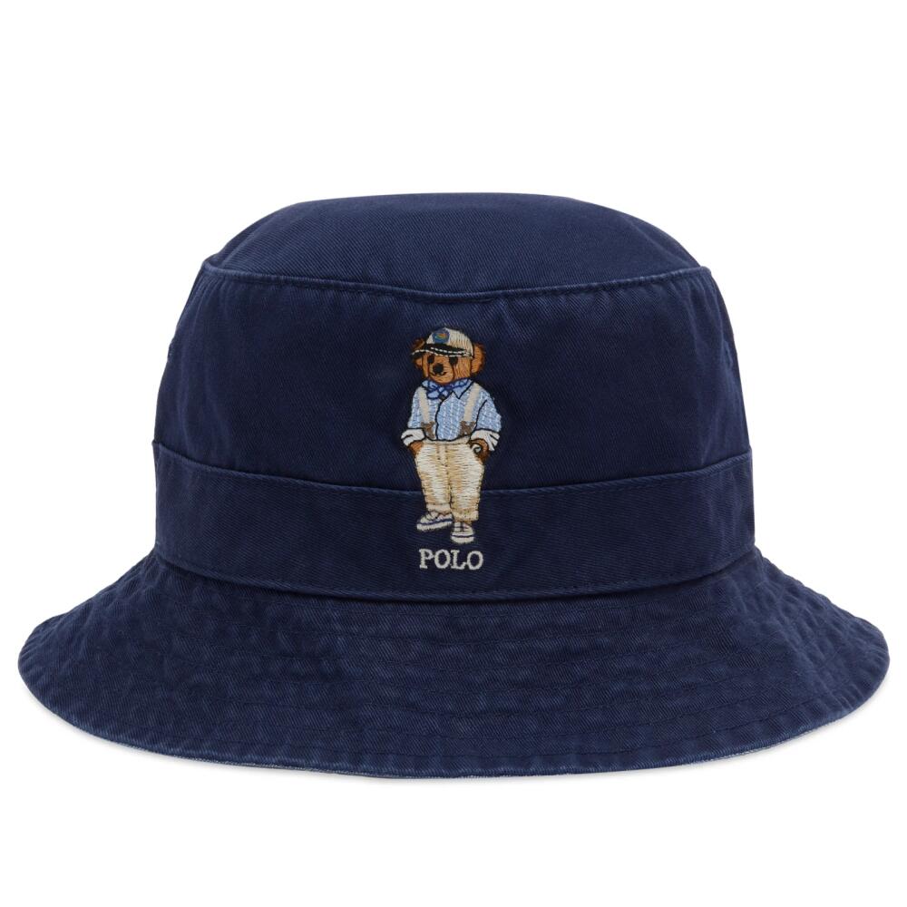 Polo Ralph Lauren Men's Bear Bucket Hat in Newport Navy Cover