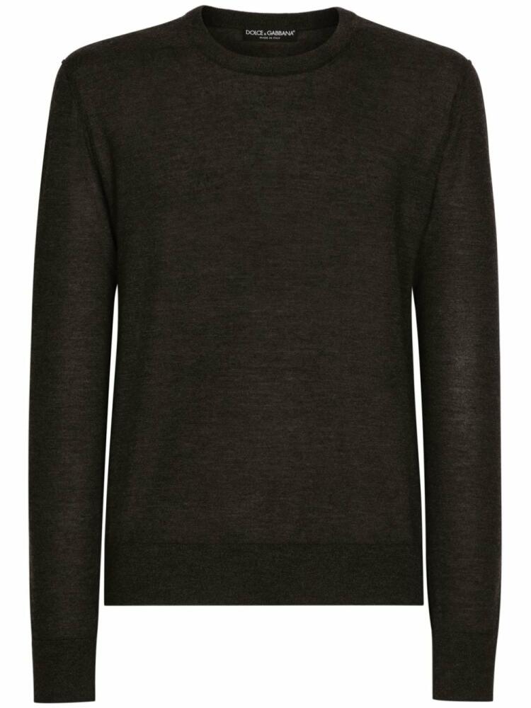 Dolce & Gabbana cashmere crew-neck jumper - Grey Cover