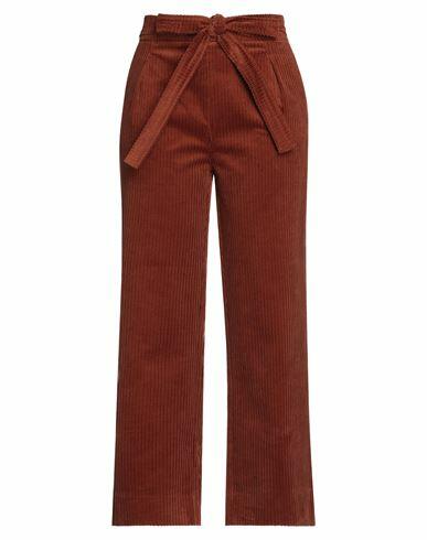 Bagutta Woman Pants Brown Cotton, Elastane Cover