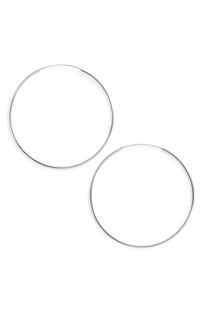 Argento Vivo Sterling Silver Argento Vivo Extra Large Endless Hoop Earrings Cover