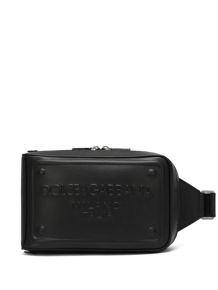 Dolce & Gabbana raised-logo belt bag - Black Cover