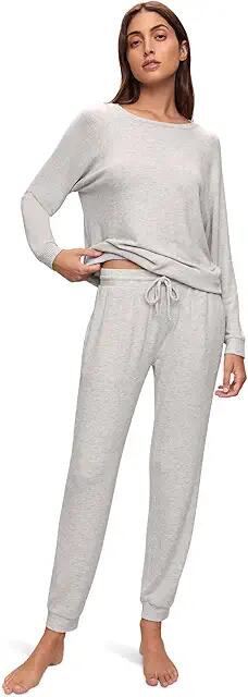 Eberjey Cozy Time Joggers (Light Heather Grey) Women's Pajama Sets Cover