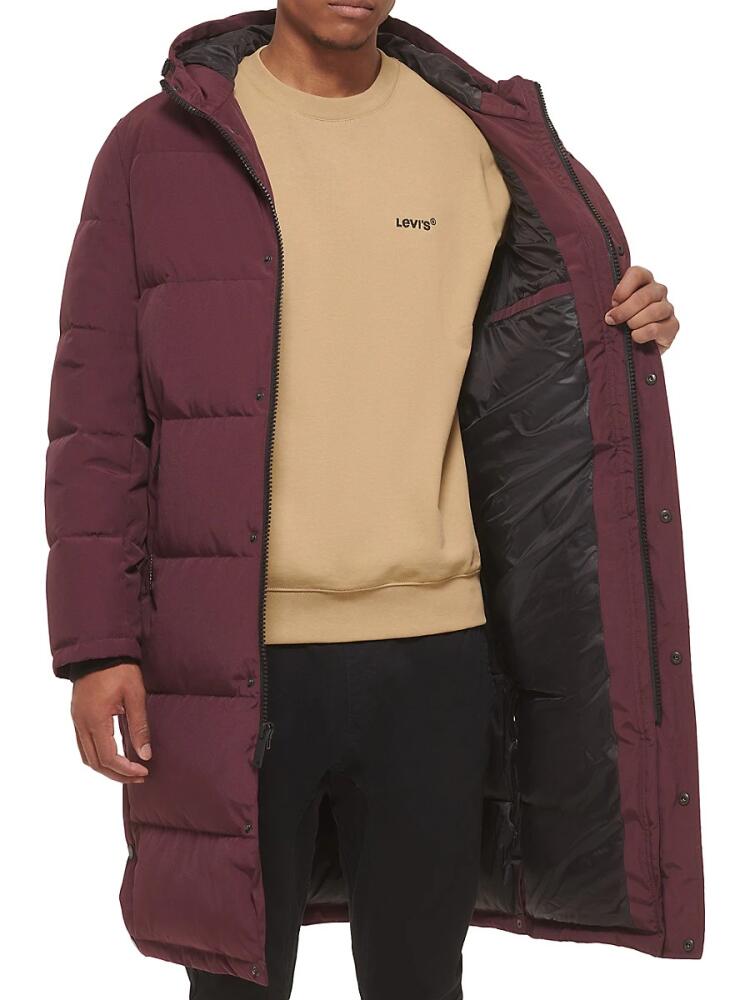 DKNY Men's Classic Fit Quilted Parka Jacket - Port Cover