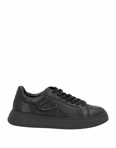 Alberto Guardiani Man Sneakers Black Leather Cover