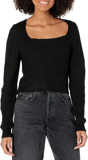 Steve Madden Kia Sweater (Black) Women's Clothing Cover