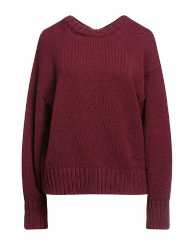 Semicouture Woman Sweater Burgundy Cashmere, Polyamide Cover