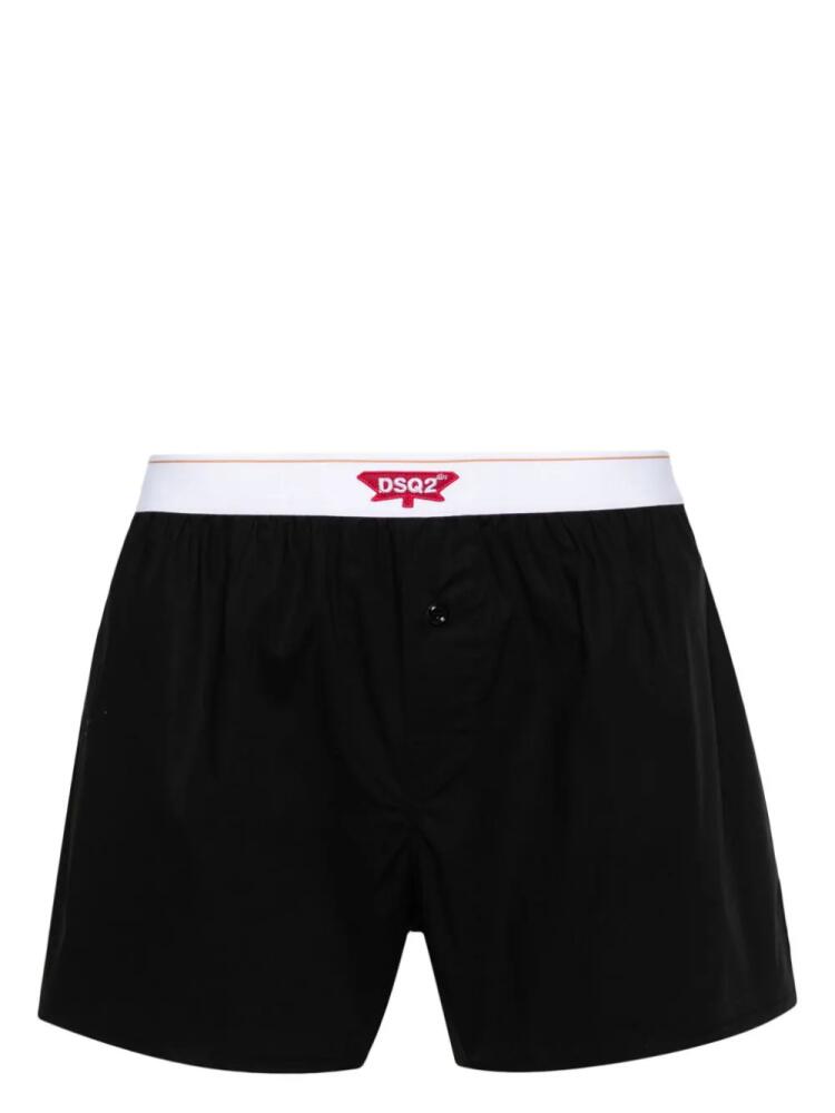 DSQUARED2 DSQ2 embroidered-logo boxers - Black Cover