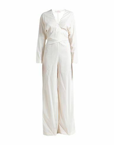 Jucca Woman Jumpsuit Cream Viscose, Elastane Cover