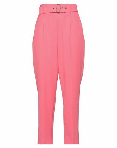 Seductive Woman Pants Coral Polyester, Virgin Wool, Elastane Cover