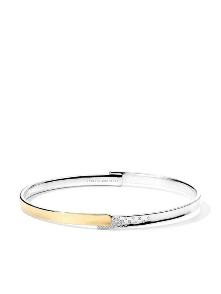 IPPOLITA 18kt yellow gold Chimera Stardust diamond bangle - Silver Cover