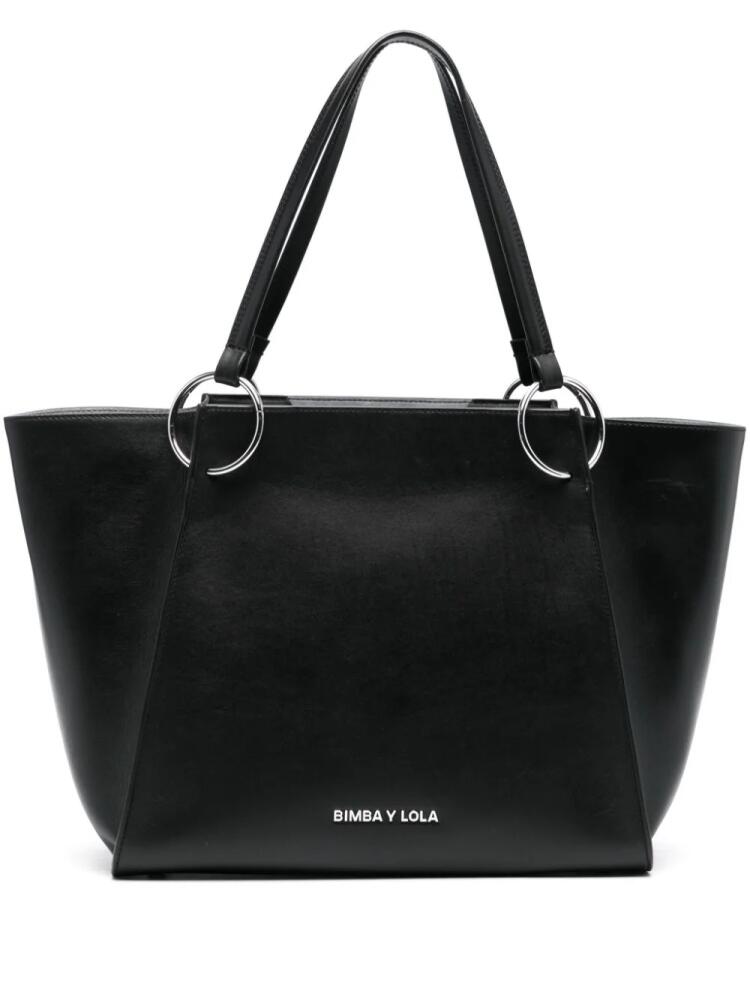 Bimba y Lola ring-embellished tote bag - Black Cover