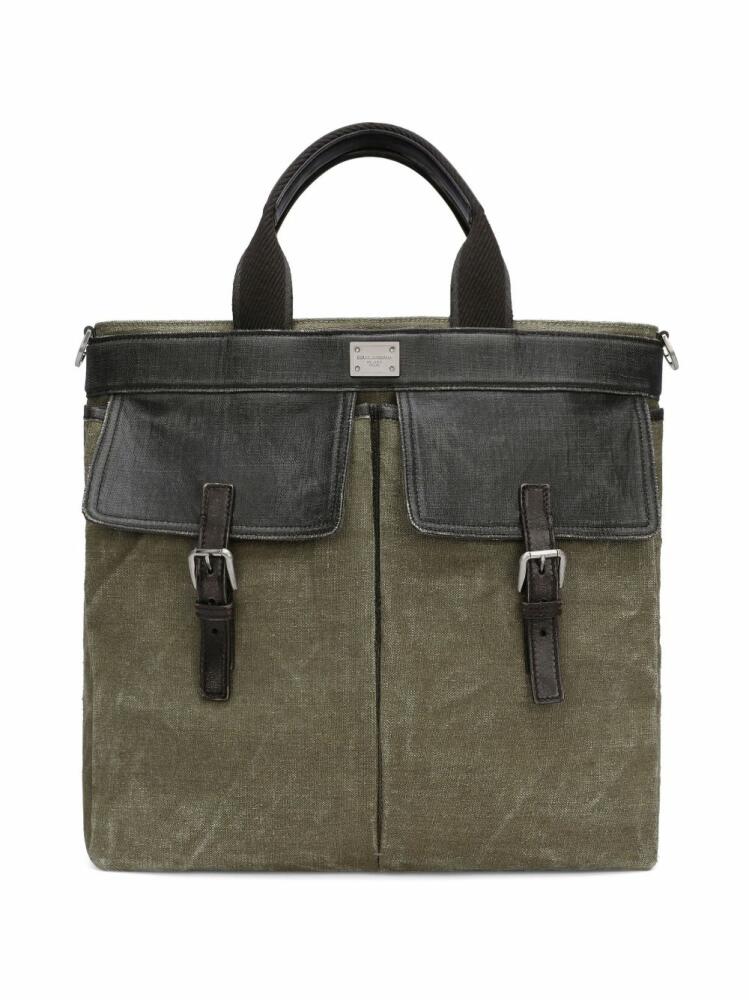 Dolce & Gabbana colour-block tote bag - Grey Cover