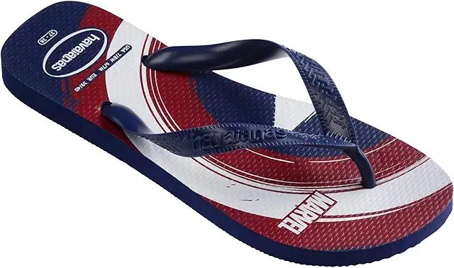 Havaianas Top Marvel Logomania Flip Flop Sandal (Navy Blue/Navy Blue) Men's Shoes Cover