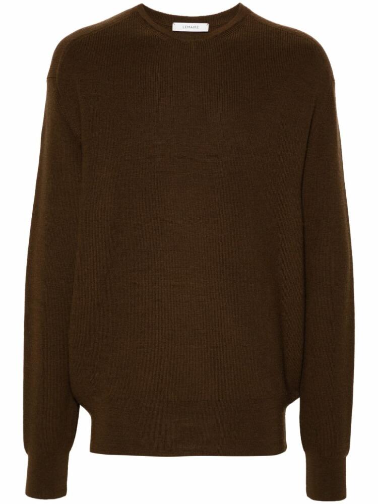 LEMAIRE crew-neck sweater - Brown Cover