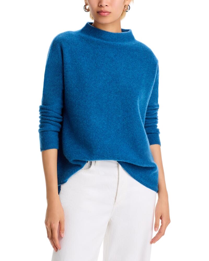 C by Bloomingdale's Cashmere Mock Neck Brushed Cashmere Sweater - Exclusive Cover