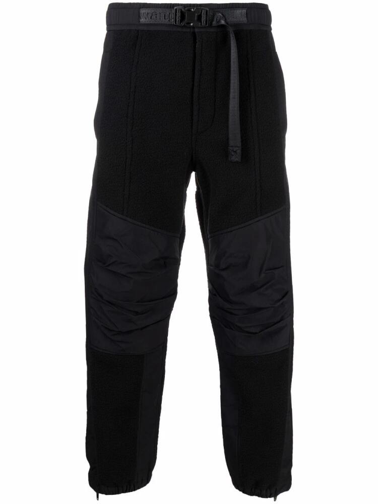 Alexander Wang logo-waistband panelled track pants - Black Cover