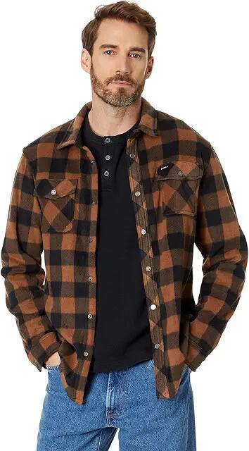 O'Neill Glacier Plaid Superfleece (Medium Brown) Men's Clothing Cover