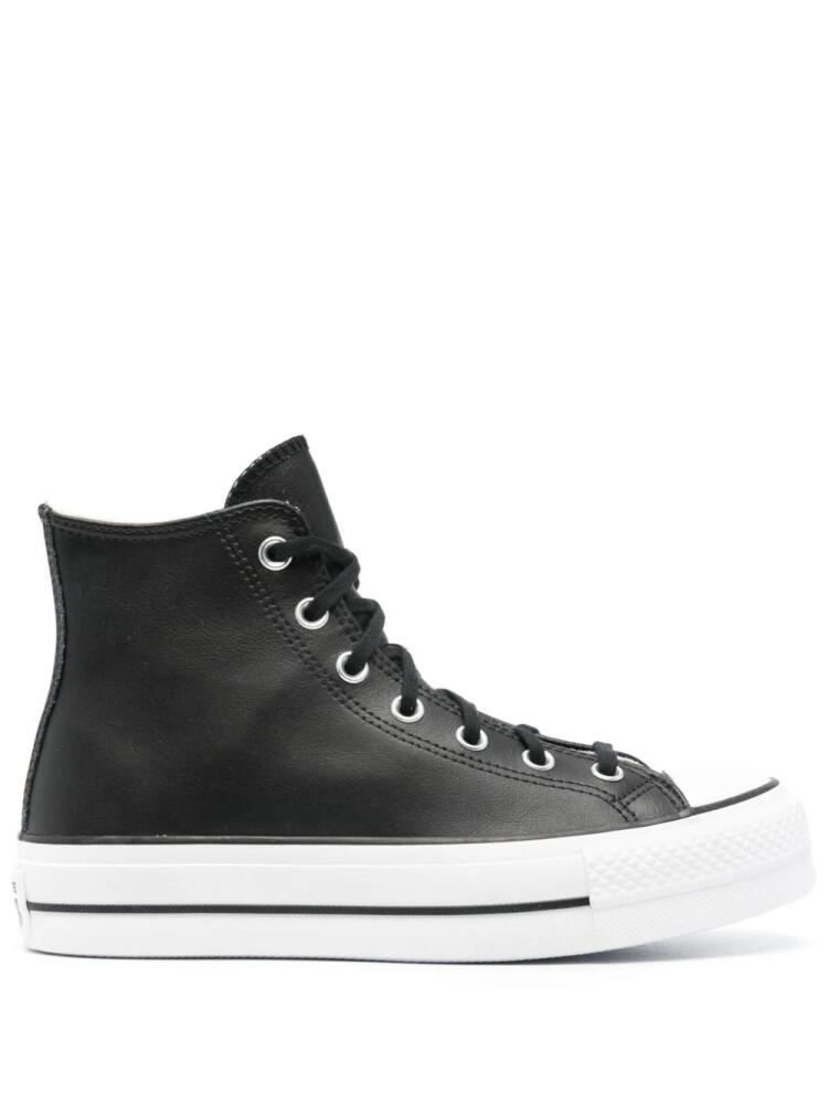 Converse Chuck Taylor leather platform sneakers - Black Cover