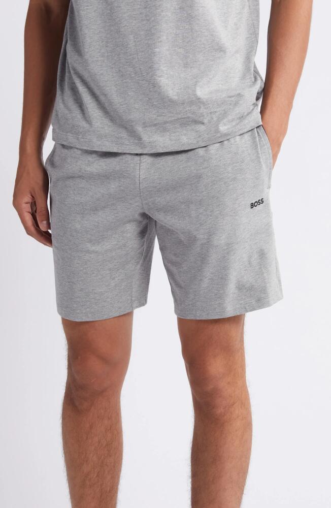 BOSS Mix Match Pajama Shorts in Medium Grey Cover