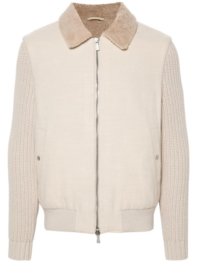 Eleventy wool jacket - Neutrals Cover