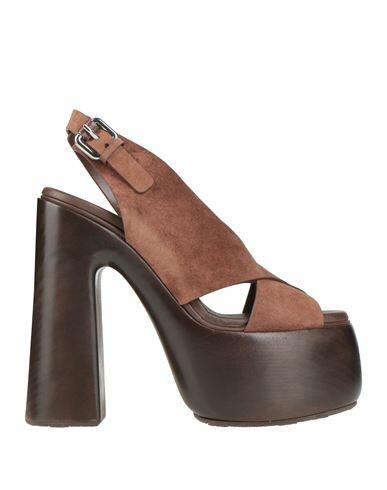 Casadei Woman Mules & Clogs Brown Leather Cover