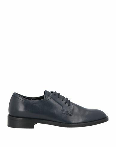 Guglielmo Rotta Woman Lace-up shoes Midnight blue Leather Cover