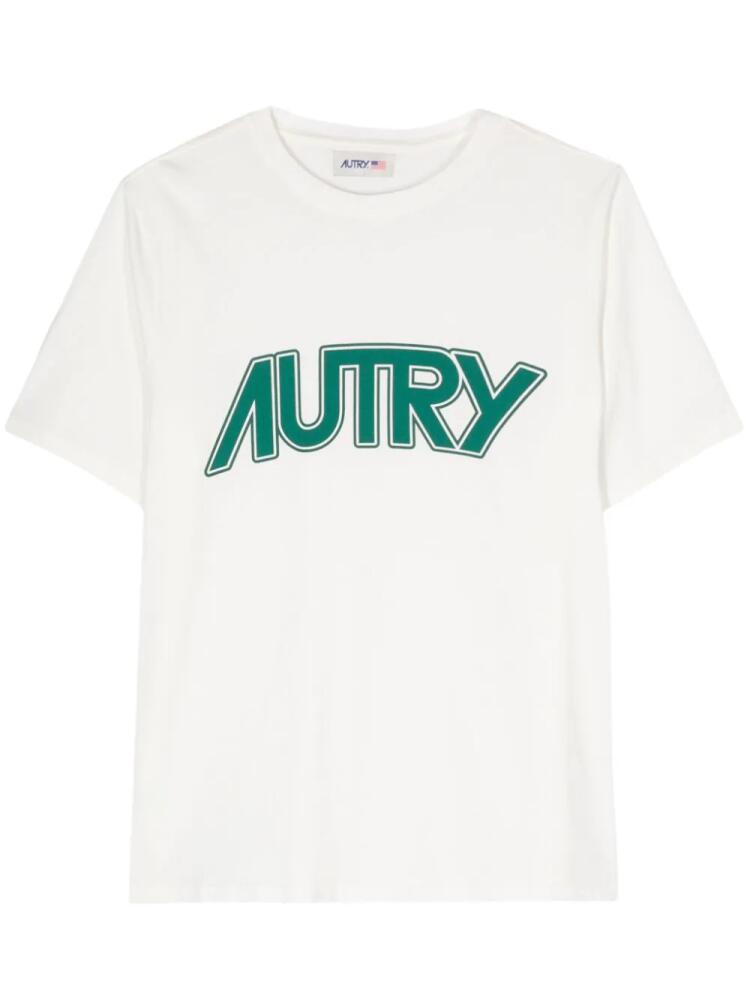 Autry logo-print T-shirt - White Cover