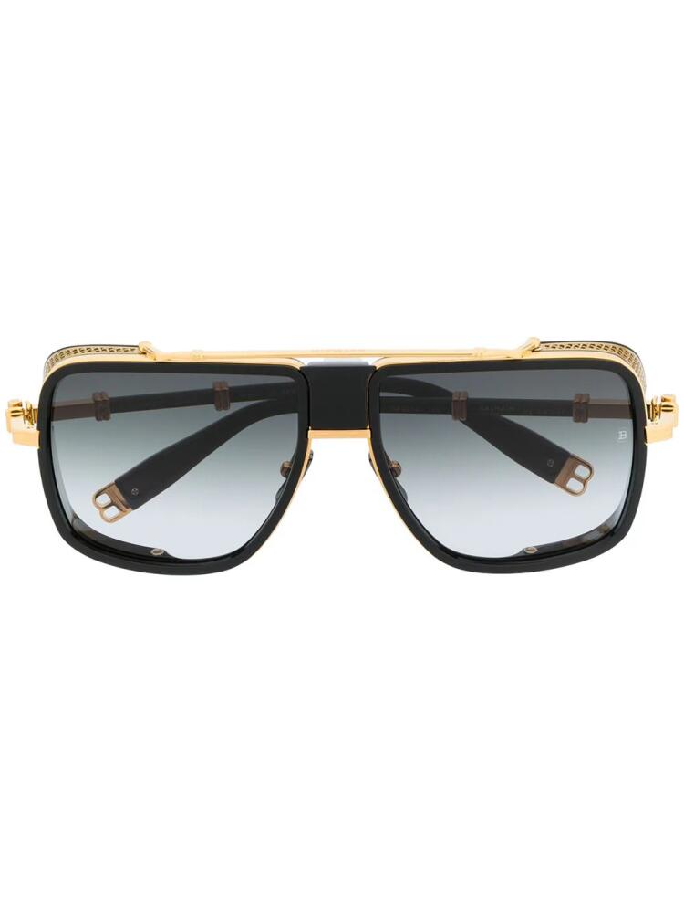 Balmain Eyewear x Akoni gradient tinted oversized sunglasses - Black Cover