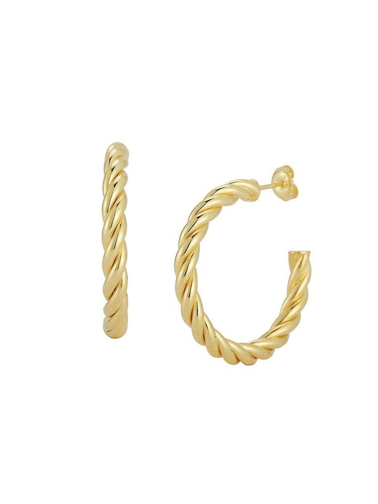 SPHERA MILANO Women's 14K Goldplated Sterling Silver Twisted Earrings Cover