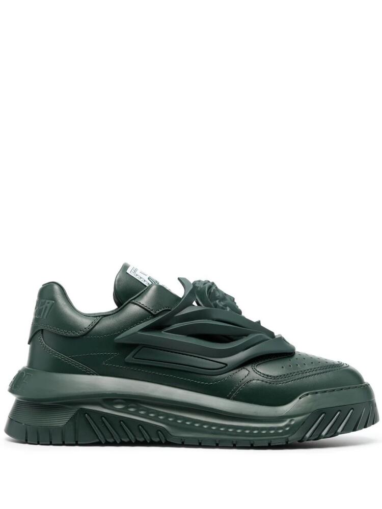 Versace Odissea chunky leather sneakers - Green Cover